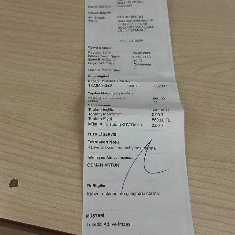 Sürekli Arızalanan Bosch Kahve Makinesi: Çözüm Bekliyorum!