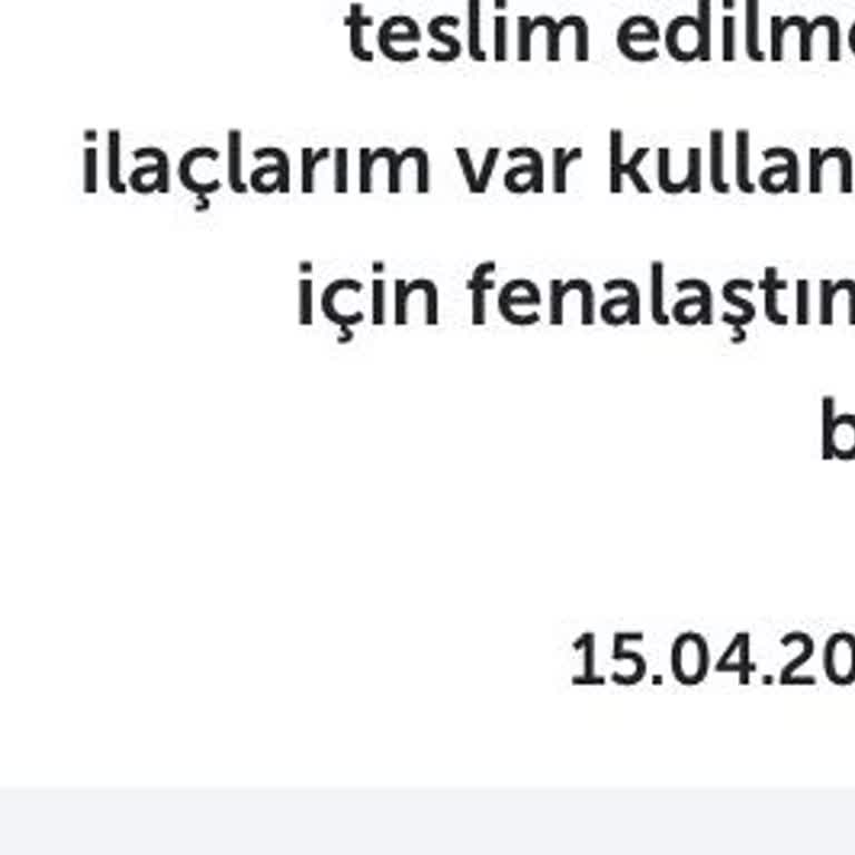 Uçuşta Kaybolan İlaç Ve Zor Anlar