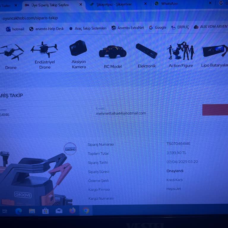 Oyuncak Hobi'den Sipariş İptali Ve İade Sorunu