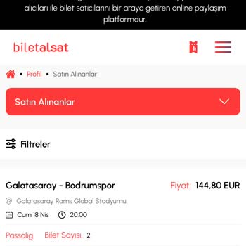 Passolig Hesabına Tanımlanmayan Bilet Sorunu