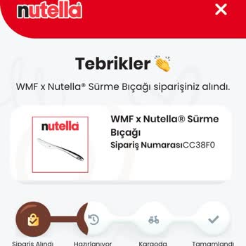 Nutella Uygulamasında Hediye Stok Sorunu