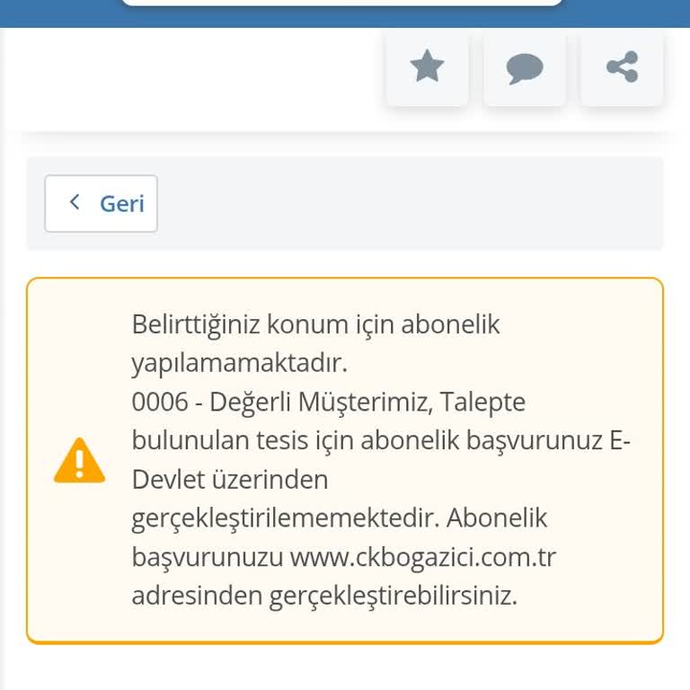 Boğaziçi Elektrik Abonelik Başvurusunda E-devlet Çıkmazı