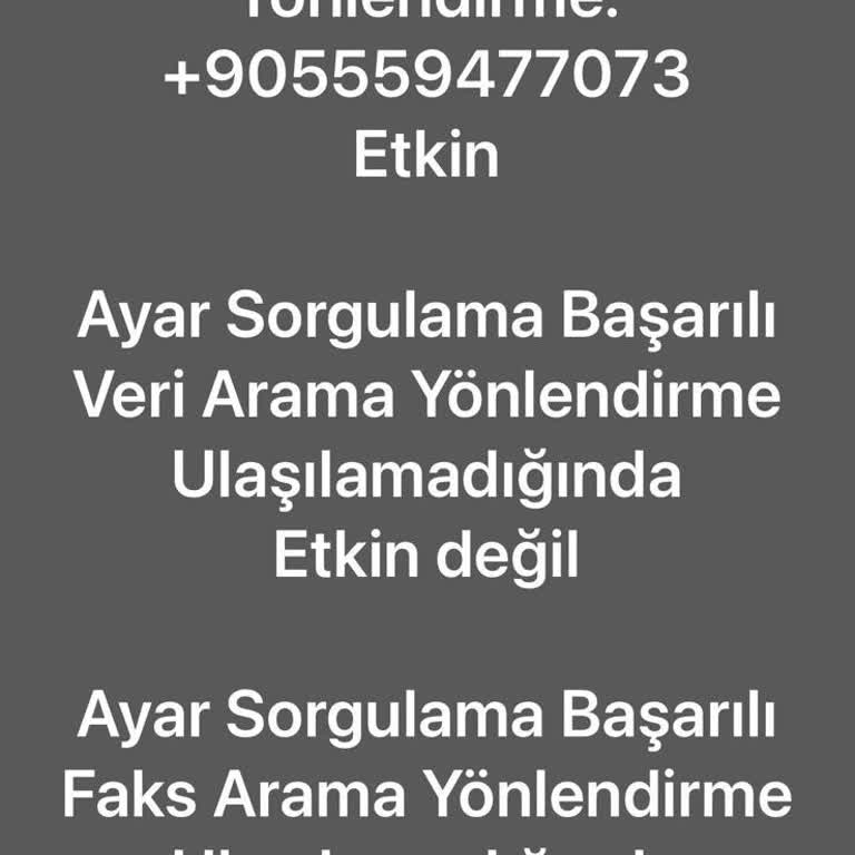 Yönlendirme Sorunu Ve Ulaşılamayan Operatör Desteği