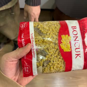 Boncuk Makarna'da Şüpheli Madde Endişesi