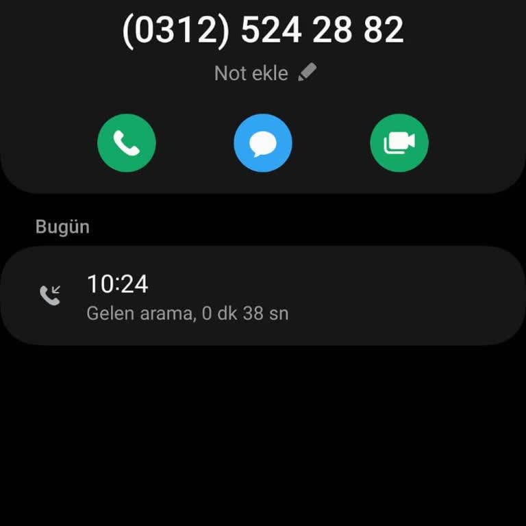 03125242882 Beklenmedik Aramalar Ve İlgisiz Hizmet