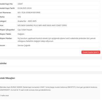 Eğik Pinli Anakart Sorunu Ve İletişim Çıkmazı