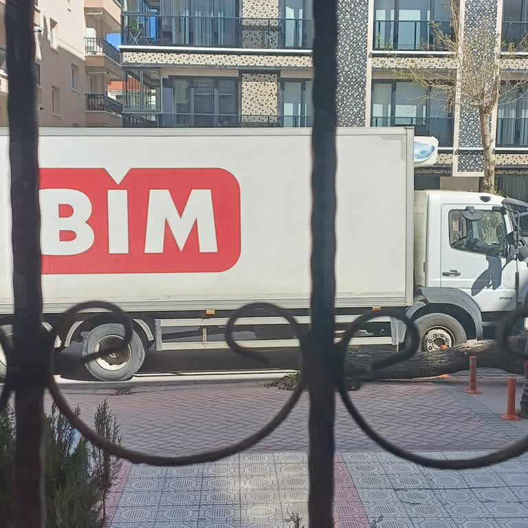 BİM Kamyonlarının Ağaçlara Verdiği Zarar Ve Personelin Tutumu