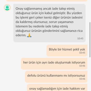Yanlış Numara Ve Defolu Ürün İadesinde Sorun Yaşadım
