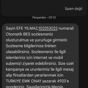 Habersiz Oluşturulan BES Sözleşmesi Hakkında Acil İptal Talebi