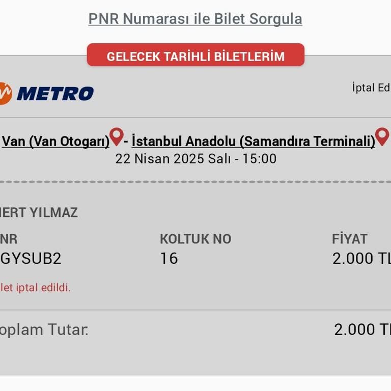 Metro Turizm Bilet İadesi Sorunu: Öğrenci Mağduriyeti