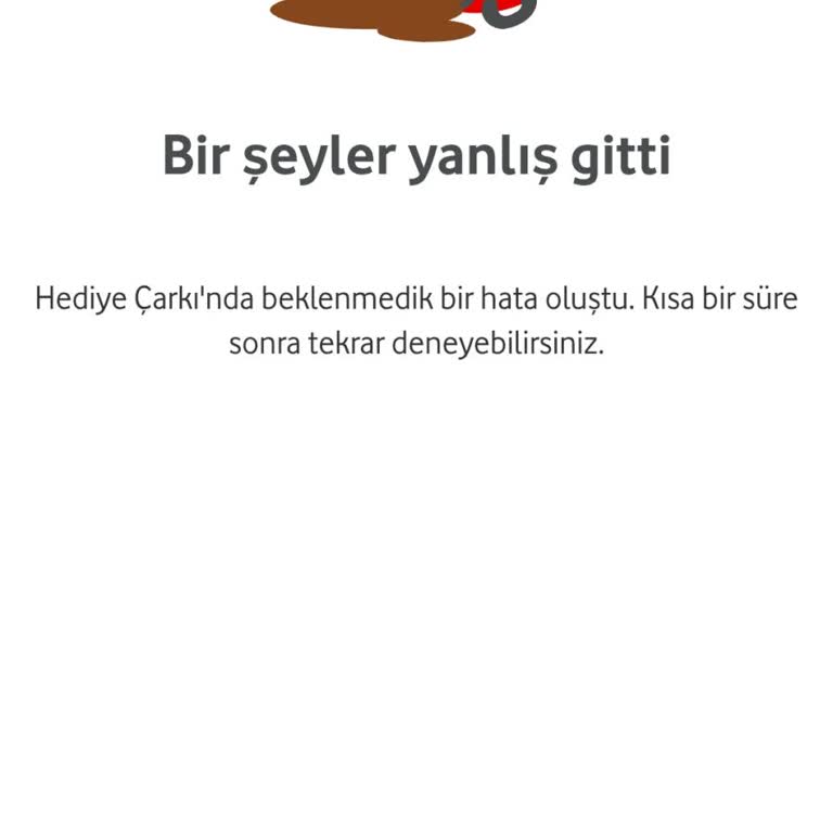 Vodafone Çarkı Çevirememe Sorunu