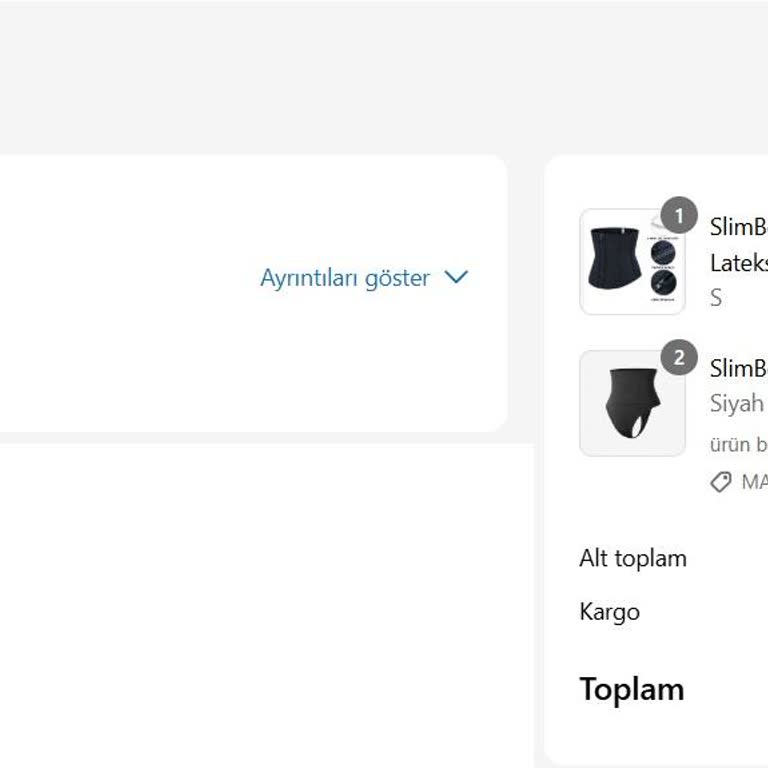 Slimbodyfit.com.tr'de Yanlış ve Eksik Ürün Sorunu