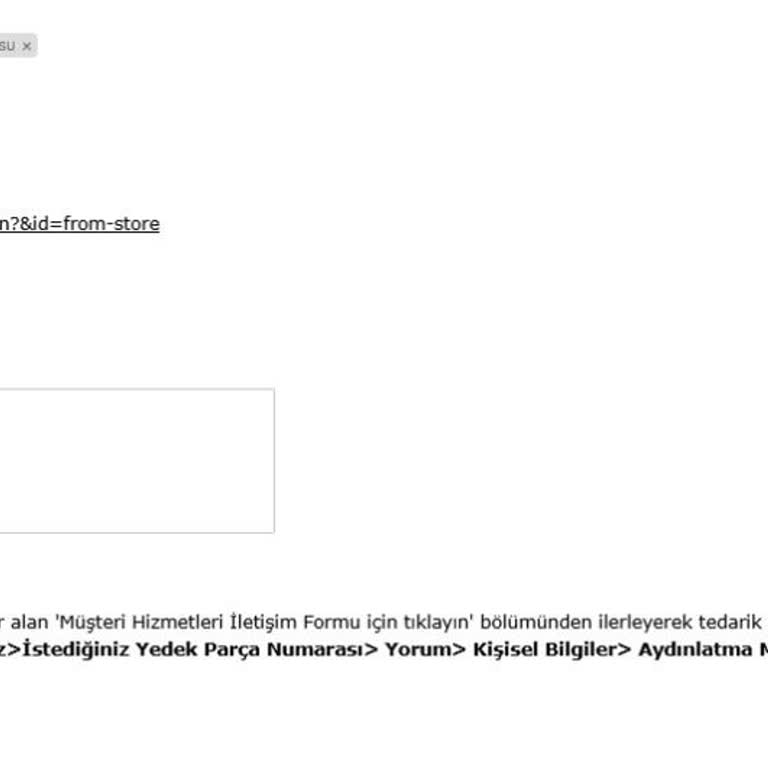 Eksik Vida Poşeti Ve Geciken Teslimat Sorunu