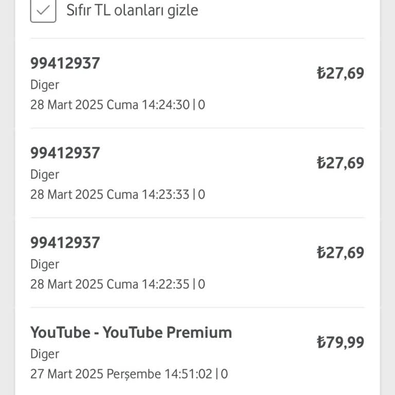 Vodafone'un YouTube Premium Ücreti Hakkında Haksız Uygulama
