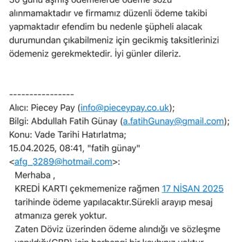 Kredi Kartı İle Ödeme Sorunu Ve Mağduriyetim