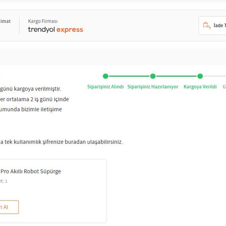Trendyol Otomatına Sığmayan Robot Süpürge Teslim Edilemiyor