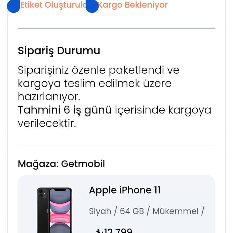 Kargolanmayan İphone Siparişi Ve Müşteri Hizmetleri Sorunu