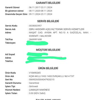 Çamaşır Makinesi Tamirinde Bitmeyen Sorunlar