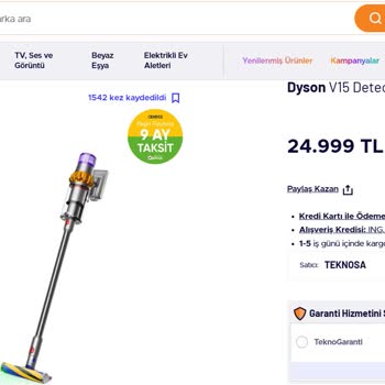 Dyson Süpürge İade Sorunu Ve İndirim Şoku