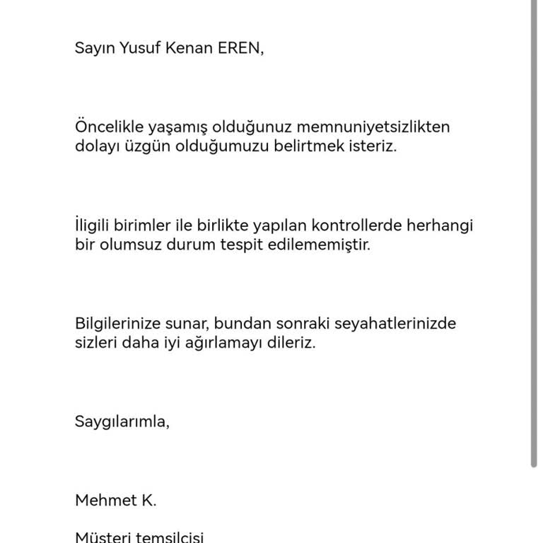 Bagaj Güvenliği Ve Müşteri Hizmetleri Sorunu