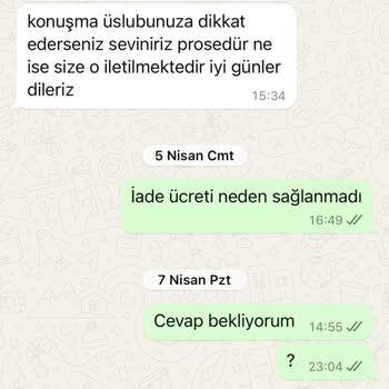 Transparan Tesettür Ürünü Ve İade Sorunu