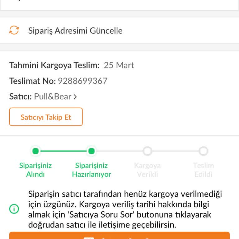 Trendyol'dan Sipariş Ettiğim Ayakkabı Hala Kargoya Verilmedi!