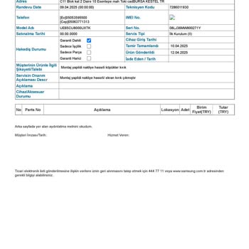 Kırık Ekranlı Televizyon Ve Yetersiz Müşteri Hizmeti