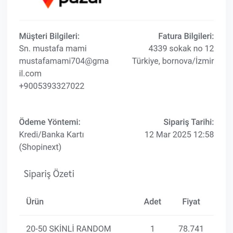 Teslim Edilmeyen Hesap Ve Yetersiz Müşteri Desteği