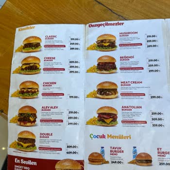 Ercan Burger'deki Menü Kalitesinin Düşüşü