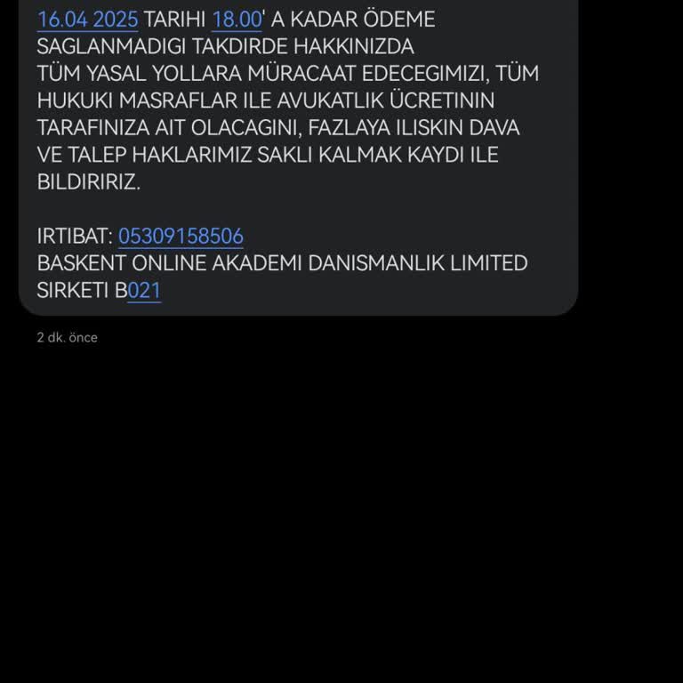 Başkent Online Akademi'den Yasa Dışı Sertifika Tehdidi