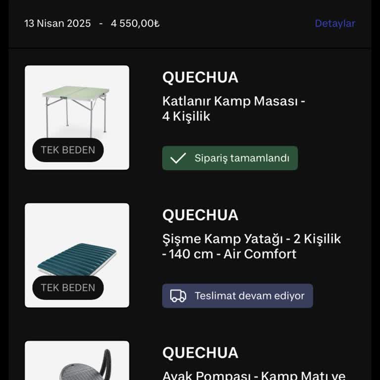 Decathlon'dan Aldığım Masanın Kargo Sorunu