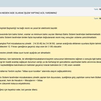 Nesine.com'da Kazanan Kuponum Haksız İptal Edildi