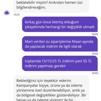 Getir Su Kampanya İndirimi Sorunu
