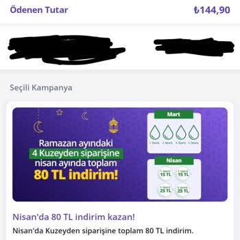 Getir Su Kampanya İndirimi Sorunu
