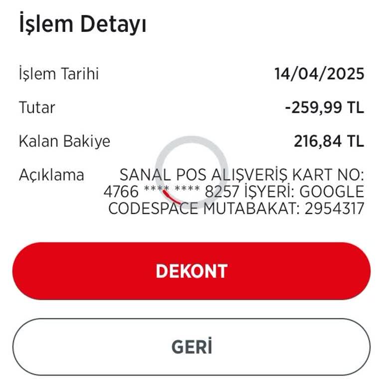 İzinsiz Para Çekimi: Google Codespace Sorunu