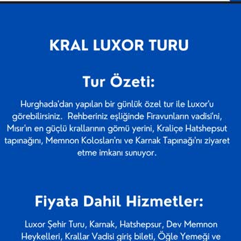 Tur Programındaki Eksiklikler Ve Zorunlu Beklemelerle Mahvolan Luxor Turu