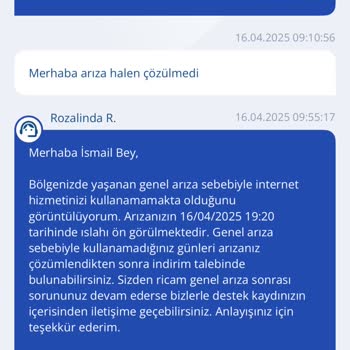 TurkNet Hizmet Kesintisi Mağduriyeti