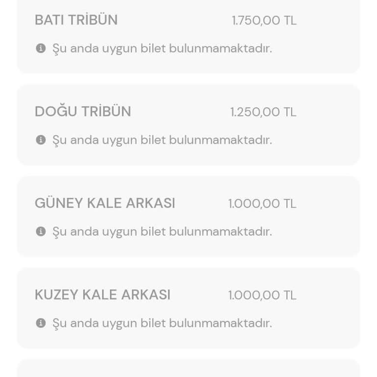 Bilet Alımında Uygunluk Sorunu