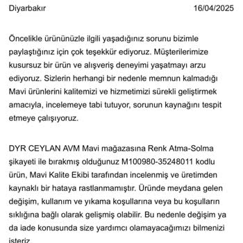 Renk Solması Ve Esneme Sorunu Yaşadım