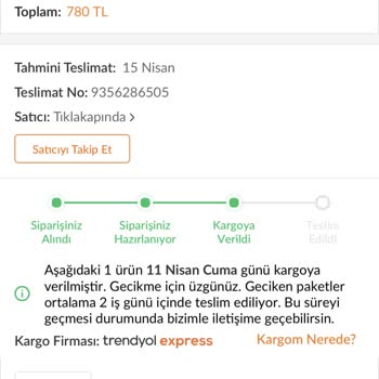 Trendyol'da Kayıp Sipariş Ve İletişim Sorunu
