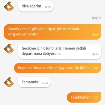Koray Spor'dan Sipariş Edilen Ayakkabının Geciken Kargo Süreci