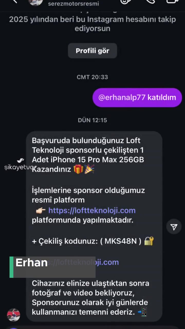 Instagram Çekiliş Vaadi İle Yanıltma! videonun kapak resmi