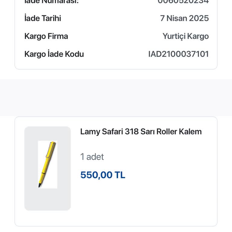 Yurtiçi Kargo D&R İade Sürecinde Kayıp Ürün