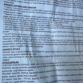 RKS Elektrikli Bisiklet: Akü Sorunu Ve Garanti Problemleri