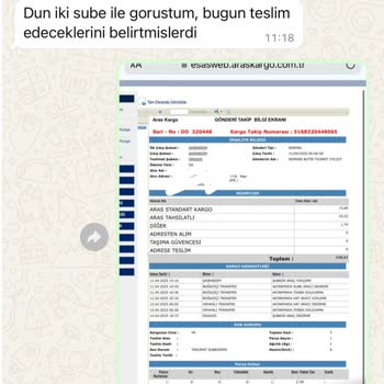 Aras Kargo İle Yaşanan Teslimat Sorunları