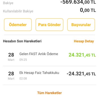 VakıfBank Sky Limit Faiz Sorunu