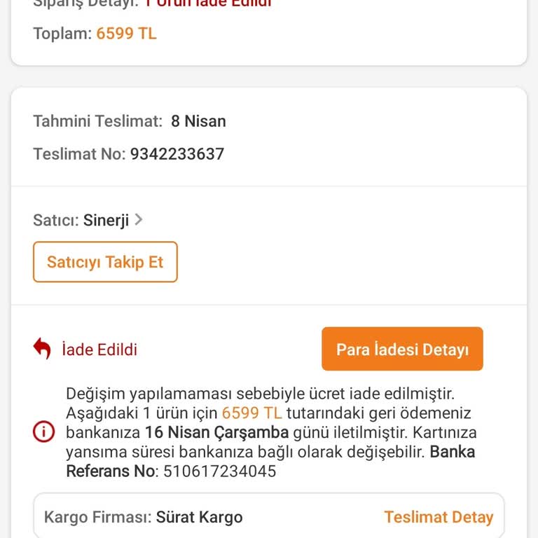 Yanlış Ürün İşlemi Ve İade Sorunu