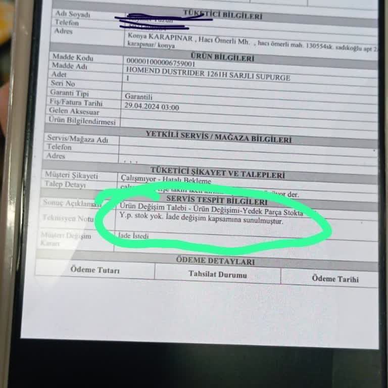 A101 Mağazası'nda İade Sorunu Ve Müşteri Oyalama