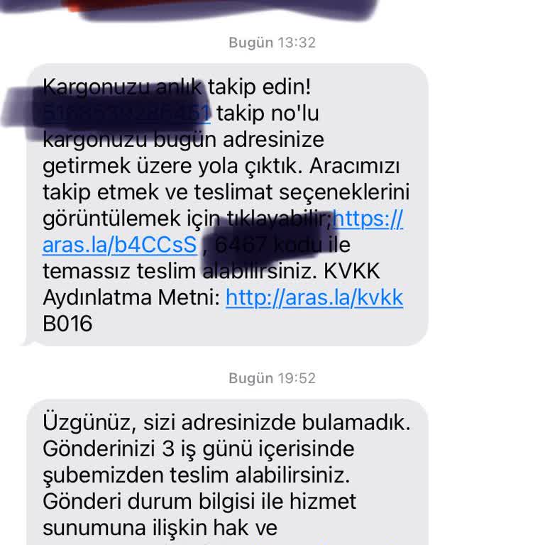 Aras Kargo Sinop Şubesi: Zamanında Teslimat Sorunu