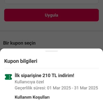 Yemeksepeti İndirimi Geçersiz Kodu Sorunu